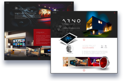 site_arno Site internet Arno Domotic Lille